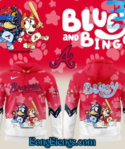 Atlanta Braves x Bluey and Bingo Hoodie