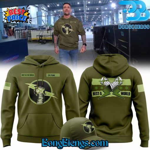 CM Punk Best In The World Forest Green Hoodie