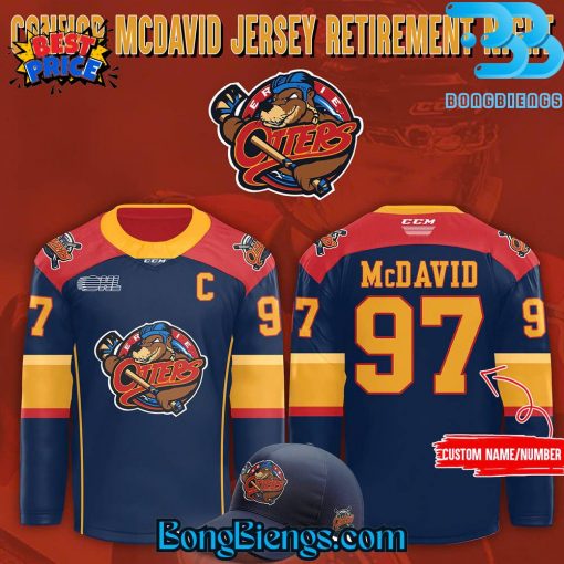 Erie Otters “Connor McDavid Jersey Retirement Night” Hockey Jersey