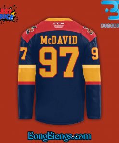 Erie Otters Connor McDavid Jersey Retirement Night Hockey Jersey