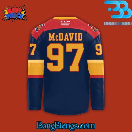 Erie Otters “Connor McDavid Jersey Retirement Night” Hockey Jersey