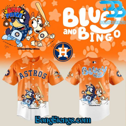 Houston Astros Bluey and Bingo Baseball Jersey