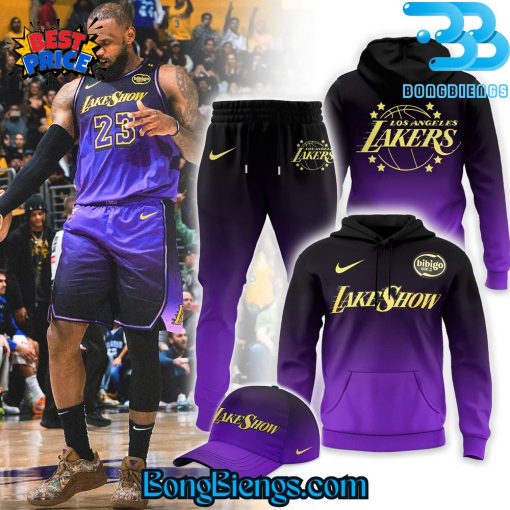 Los Angeles Lakers City Edition Purple Hoodie