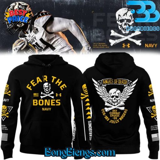 Navy Midshipmen Angel Of Death Jolly Rogers Hoodie