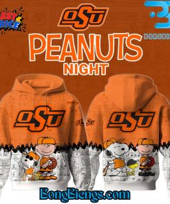 Oklahoma State Cowboys x Peanuts Night Hoodie