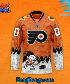 Philadelphia Flyers 75th Anniversary of Peanuts Hockey Jersey