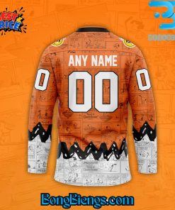 Philadelphia Flyers 75th Anniversary of Peanuts Hockey Jersey