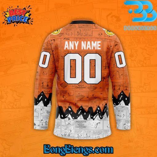 Philadelphia Flyers 75th Anniversary of Peanuts Hockey Jersey