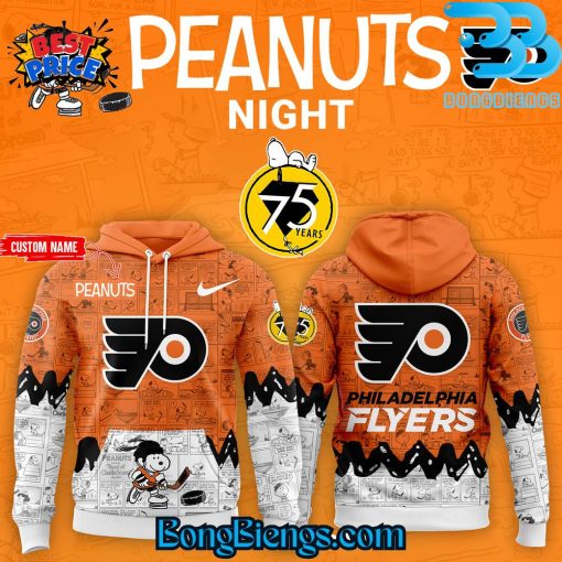 Philadelphia Flyers 75th Anniversary of Peanuts Hoodie