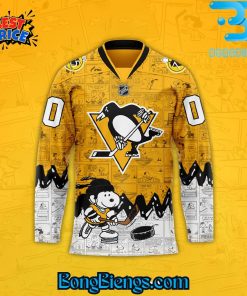 Pittsburgh Penguins 75th Anniversary of Peanuts Hockey Jersey