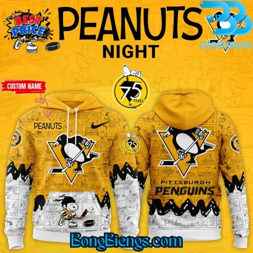 Pittsburgh Penguins 75th Anniversary of Peanuts Hoodie