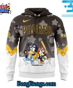 San Diego Padres Bluey and Bingo Brown Hoodie