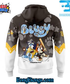 San Diego Padres Bluey and Bingo Brown Hoodie