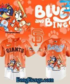 San Francisco Giants Bluey and Bingo Baseball Jersey