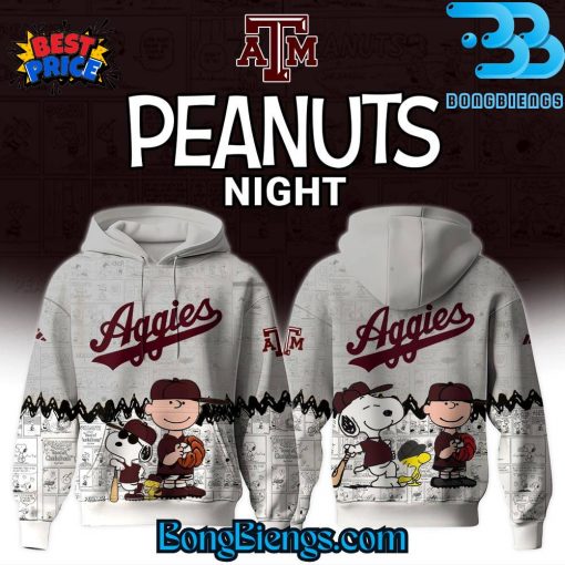 Texas A&M Aggies x Peanuts Night Hoodie