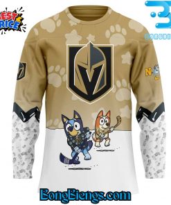 Vegas Golden Knights Bluey and Bingo Hockey Jersey