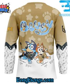 Vegas Golden Knights Bluey and Bingo Hockey Jersey