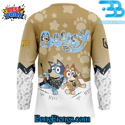 Vegas Golden Knights Bluey and Bingo Hockey Jersey