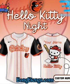 Baltimore Orioles x Hello Kitty Special Edition Game Night Baseball Jersey