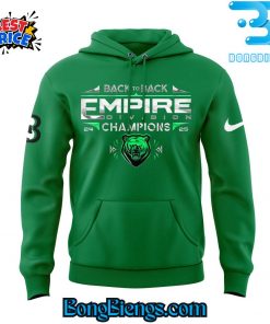 Binghamton Black Bears Empire Division Champions 2025 Green Hoodie