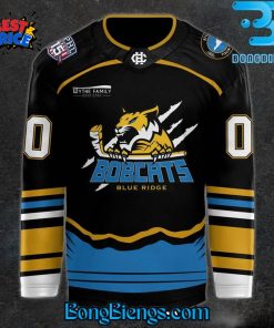 Bobcats Blue Ridge New 2425 Jersey Black Hockey Jersey