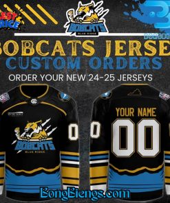 Bobcats Blue Ridge New 2425 Jersey Black Hockey Jersey