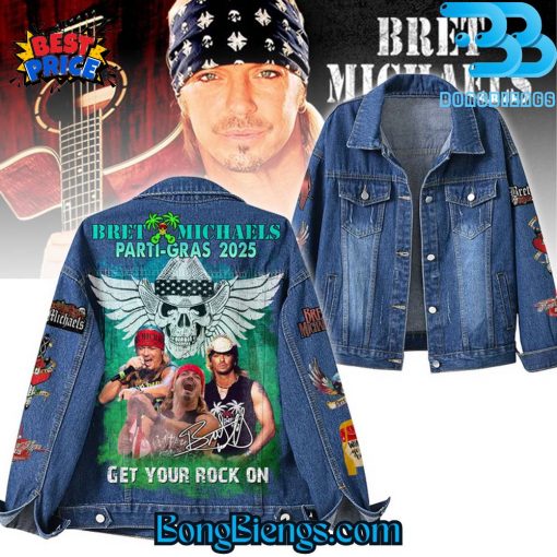 Bret Michaels Parti-Gras 2025 Get Your Rock On Denim Jacket