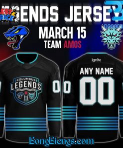 Columbus River Dragons 2025 Legends Night Team Amos Hockey Jersey