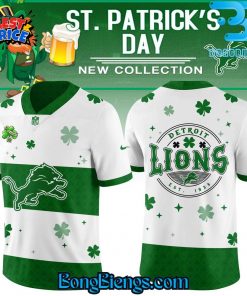 Detroit Lions Lucky Green St. Patrick’s Day Football Jersey