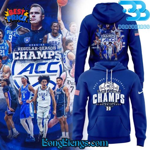 Duke Blue Devils 2025 ACC Regular Season Champions Hoodie