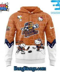 Greenville Swamp Rabbits Snoopy x Hello Kitty Hoodie