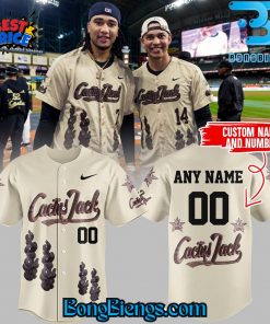 Houston Astros MLB 2025 Cactus Jack Custom Baseball Jersey