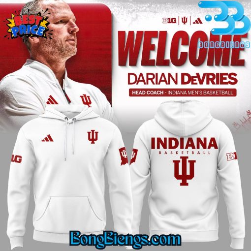 Indiana Hoosiers Welcom Coach Darian DeVries Hoodie