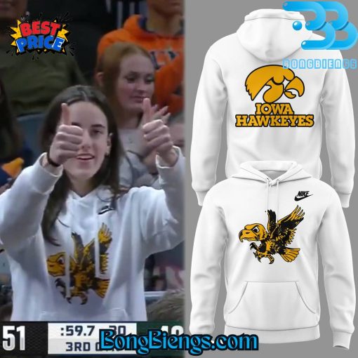 Iowa Hawkeyes 2025 Caitlin Clark Limited White Hoodie