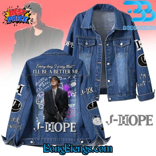 J-Hope Every Day I Pray That I’ll Be A Better Me Denim Jacket