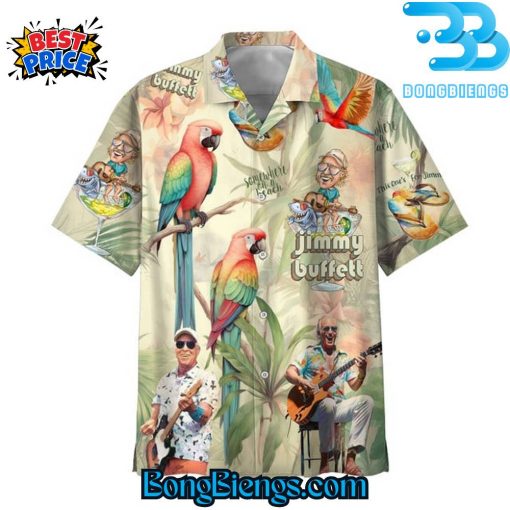 Jimmy Buffett Somewhere On The Beach Hawaiian Shirt