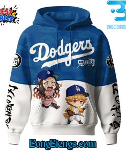 Los Angeles Dodgers MLB x Demon Slayer Hoodie