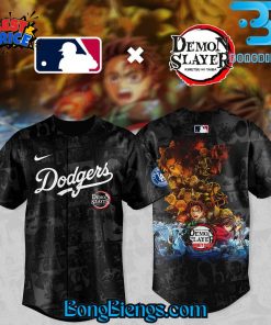 Los Angeles Dodgers X DEMON SLAYER Limited 2025 Comic Style Baseball Jersey