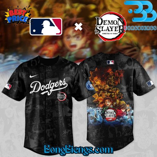 Los Angeles Dodgers X DEMON SLAYER Limited 2025 Comic Style Baseball Jersey