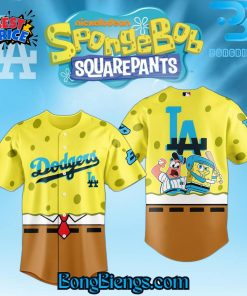 Los Angeles Dodgers X Spongebob Baseball Jersey