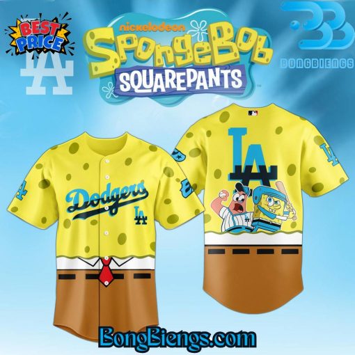 Los Angeles Dodgers X Spongebob Baseball Jersey