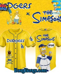 Los Angeles Dodgers x The Simpsons Edition Baseball Jersey