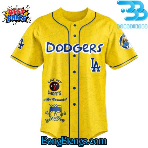 Los Angeles Dodgers x The Simpsons Edition Baseball Jersey