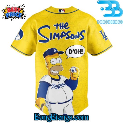 Los Angeles Dodgers x The Simpsons Edition Baseball Jersey