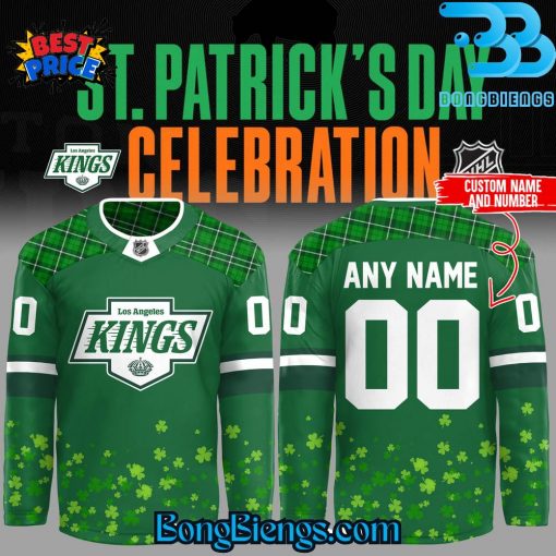 Los Angeles Kings x Patrick’s Day Custom Hockey Jersey