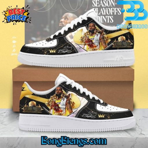 Los Angeles Laker Lerbon James Mr.50000 Points Air Force 1 Sneaker