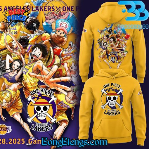 Los Angeles Laker X One Piece Night Hoodie