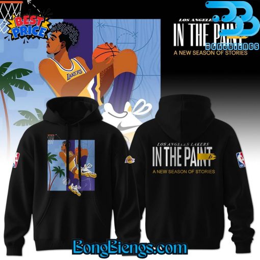 Los Angeles Lakers In the Paint A New Season of Stories Hoodie