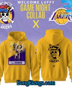 Los Angeles Lakers X Nico Robin Straw Hat Pirates Hoodie