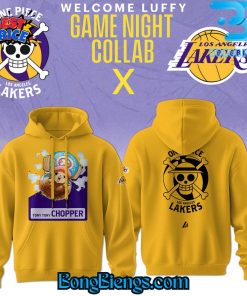 Los Angeles Lakers X Tony Tony Chopper Straw Hat Pirates Hoodie